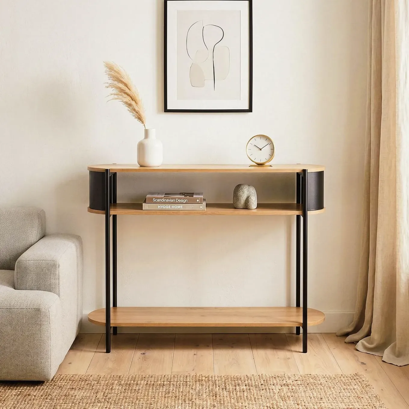 Calicosy - Console Eklo - Licht Hout 100x34x80 Cm