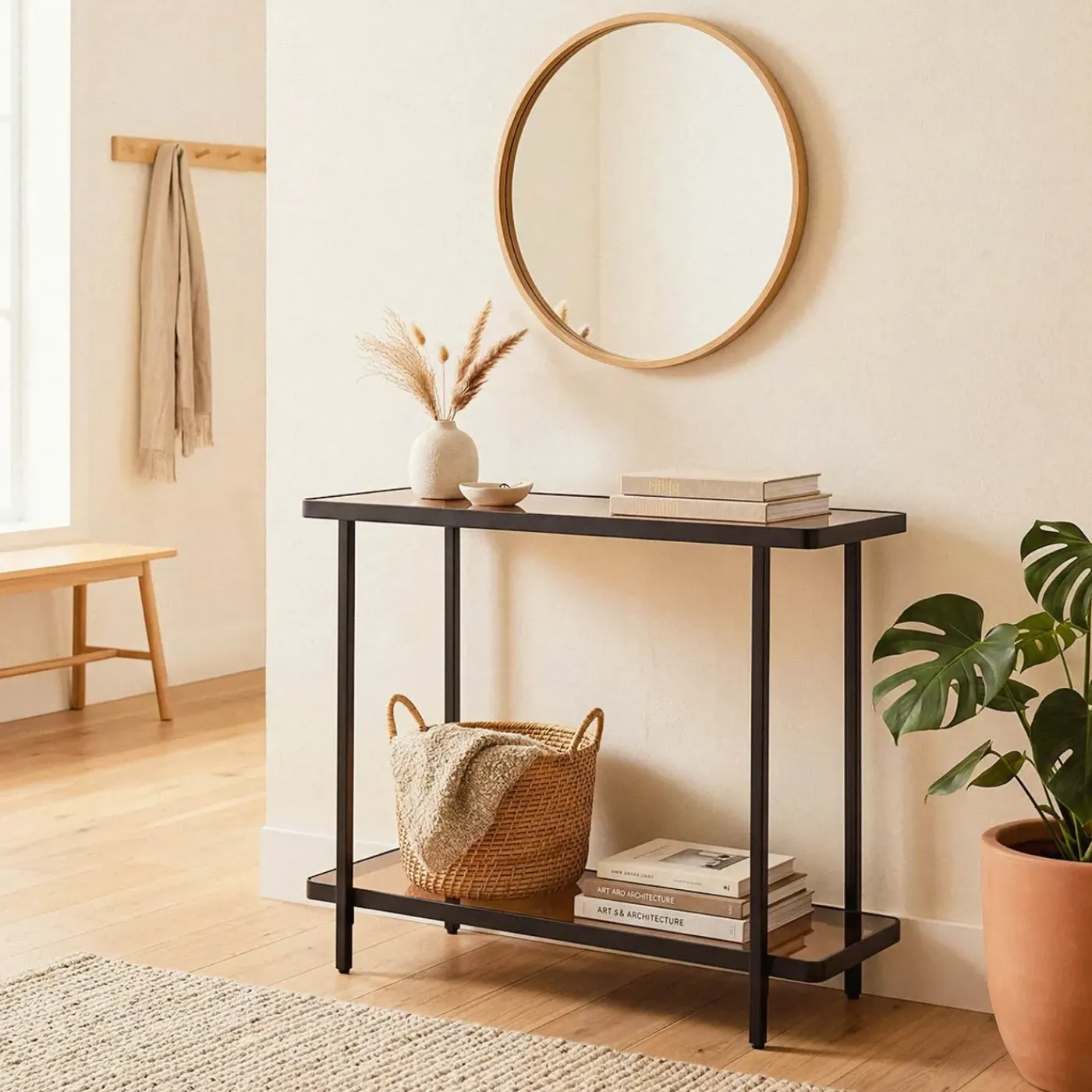 Casâme Calicosy - Console Ora - Zwart 80x30x80 Cm