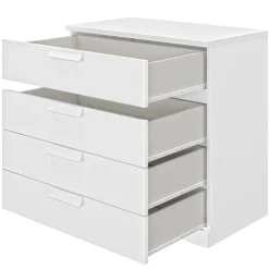CaliCosy - Cyrus Ladekast 4 Laden - Donker Hout - 45x81x81 Cm