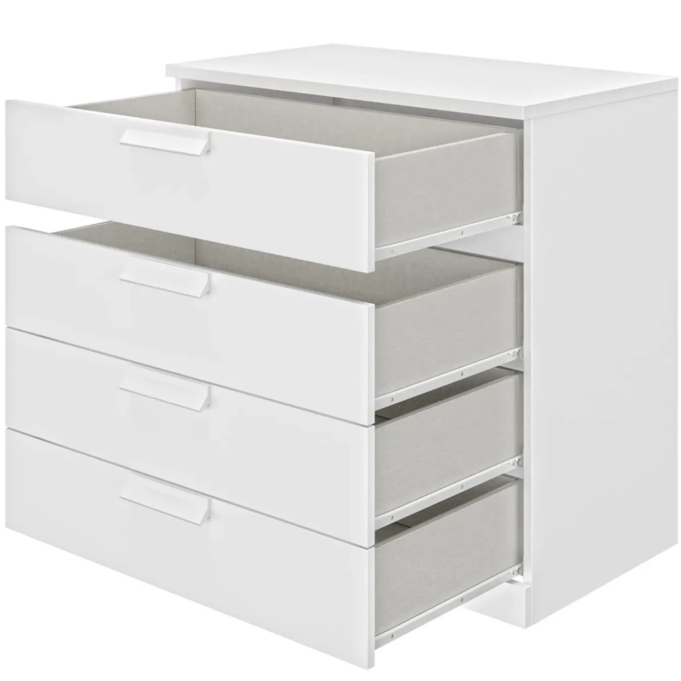 CaliCosy - Cyrus Ladekast 4 Laden - Donker Hout - 45x81x81 Cm