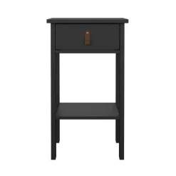 Calicosy - Nachtkastje Met 1 Lade, 1 Plank Matzwart H70,1 Cm – Barcelone
