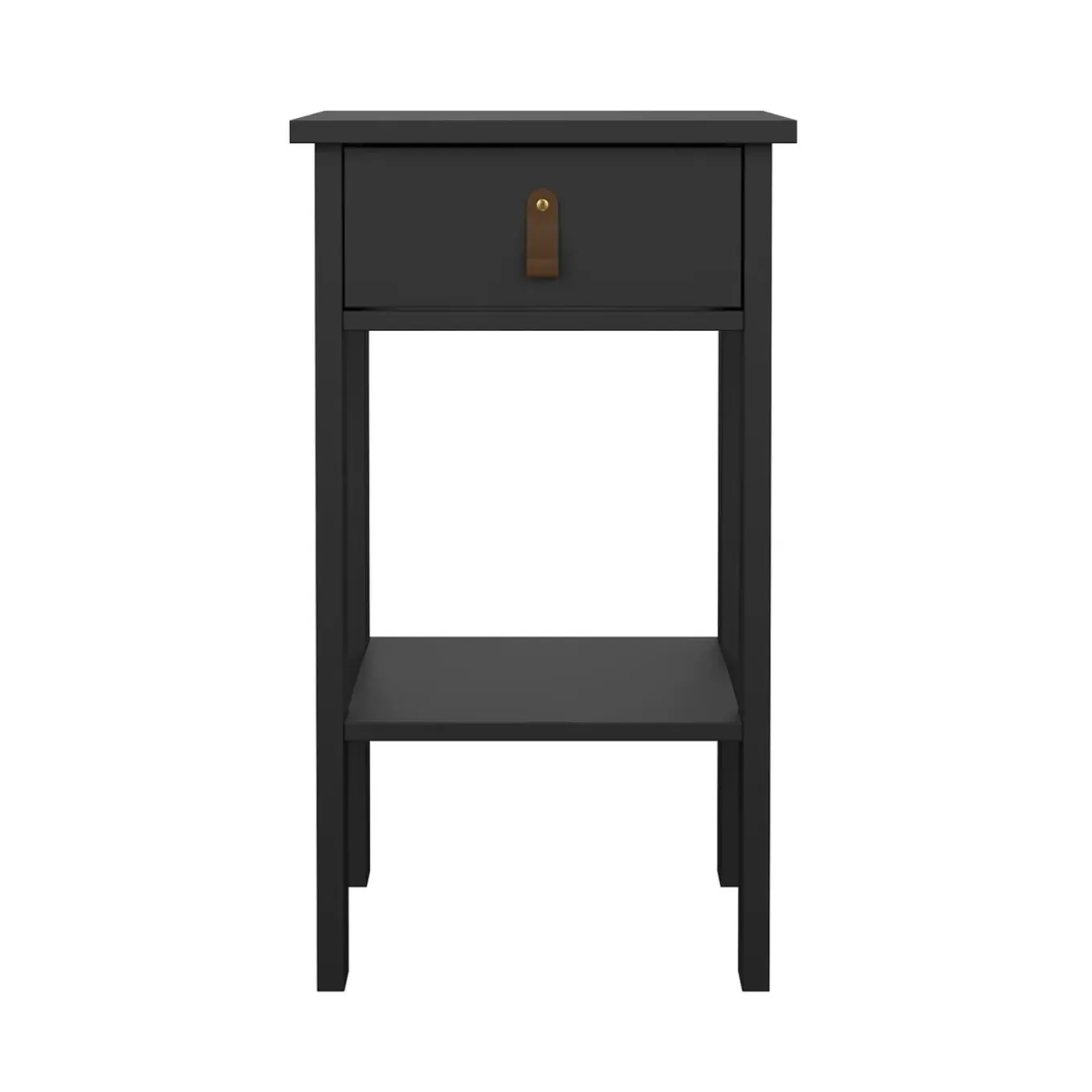 Calicosy - Nachtkastje Met 1 Lade, 1 Plank Matzwart H70,1 Cm – Barcelone