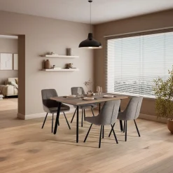 Calicosy - Tafel Irma - Donker Hout 138x85x76 Cm