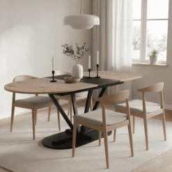 Calicosy - Vester-tafel - Licht Hout 160x90x76 Cm