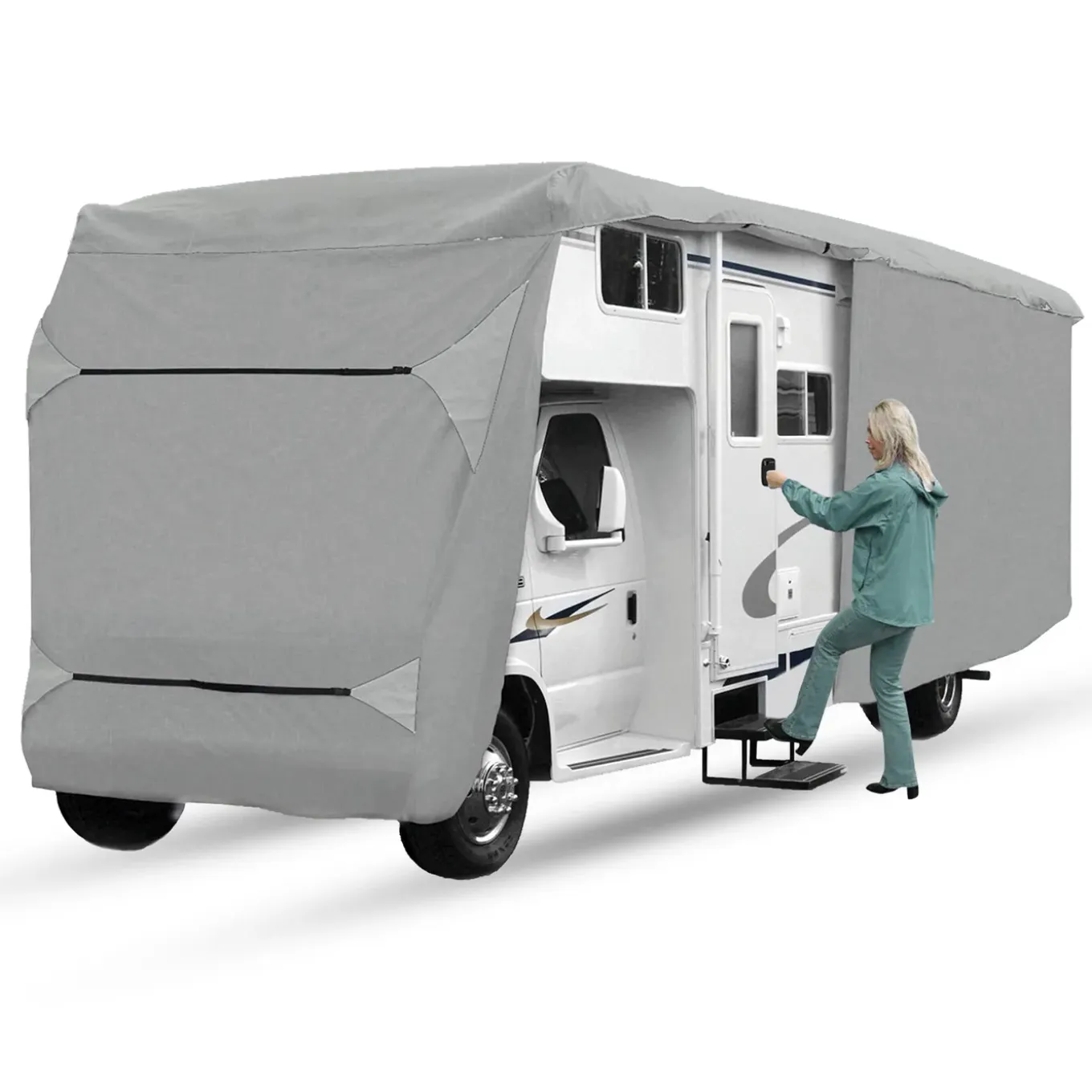 Camperhoes – Waterdicht En Uv-bestendig, 6,10 X 2,35 X 2,75 M (170 G/m²)