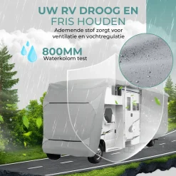 Camperhoes – Waterdicht En Uv-bestendig, 6,10 X 2,35 X 2,75 M (170 G/m²)