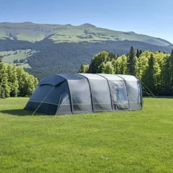 Campout - Opblaasbare Tunneltent Voor 6 Personen - Grijs - 600 X 380 X 210 Cm