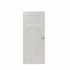 CanDo Binnendeur Board Panel 2A04 - Wit - Gegrond - Opdek - Links - 78x201,5cm