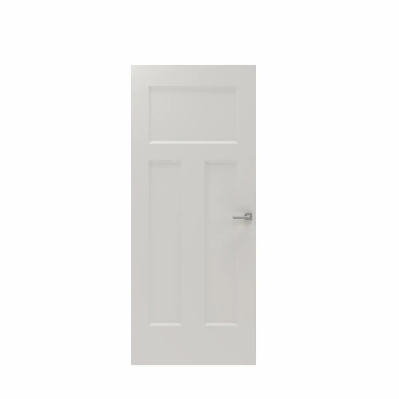 CanDo Binnendeur Board Panel 2A04 - Wit - Gegrond - Opdek - Links - 78x201,5cm