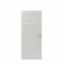 CanDo Binnendeur Board Panel 2A04 - Wit - Gegrond - Opdek - Rechts - 78x201,5cm