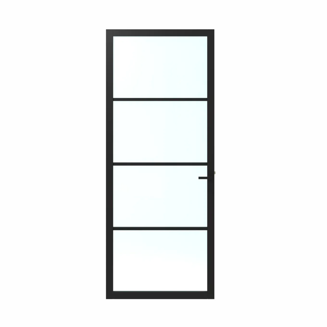 CanDo Binnendeur Elegant Original 1C03 - Grafietzwart - Gegrond - Opdek - Links - 73x201,5 cm