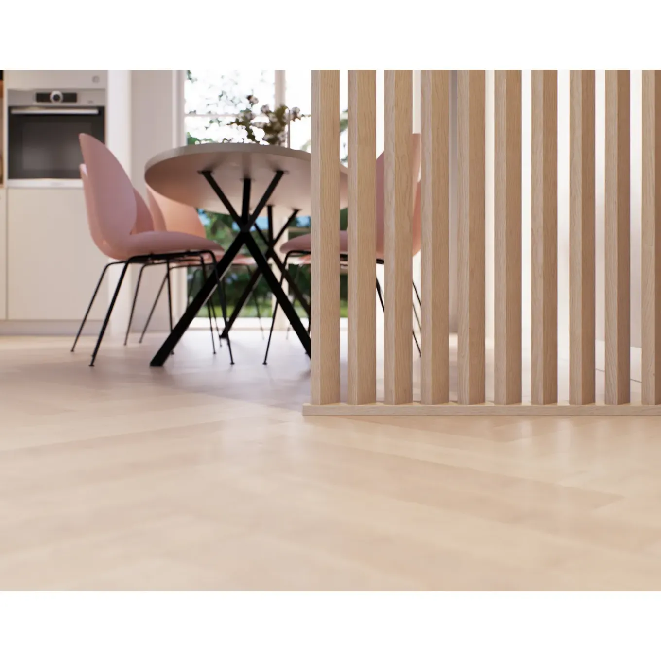 CanDo Decowall Roomdivider Spijl - Natuur Eiken - 270cm - 30x50mm - 4 stuks