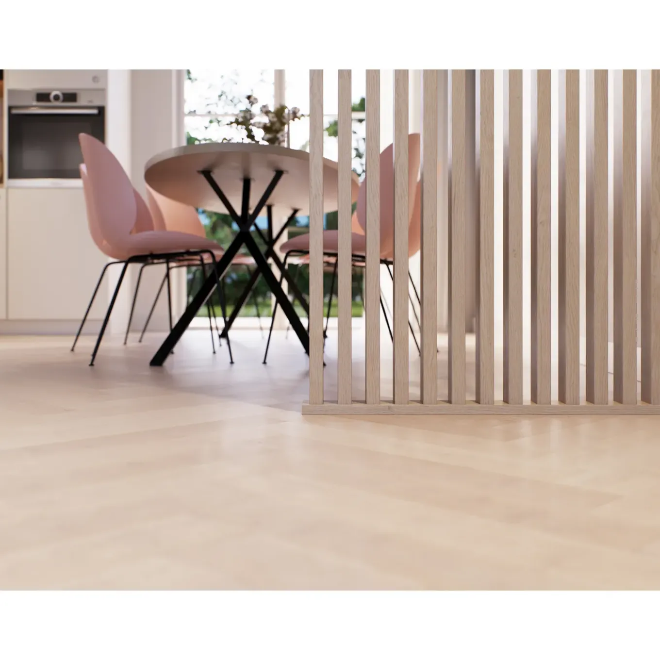 CanDo Decowall Roomdivider Spijl - Natuur Eiken - 270cm - 30x50mm - 4 stuks