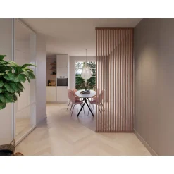 CanDo Decowall Roomdivider Vloer- en Plafondprofielset - Walnoot - Recht