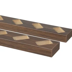 CanDo Decowall Roomdivider Vloer- en Plafondprofielset - Walnoot - Schuin