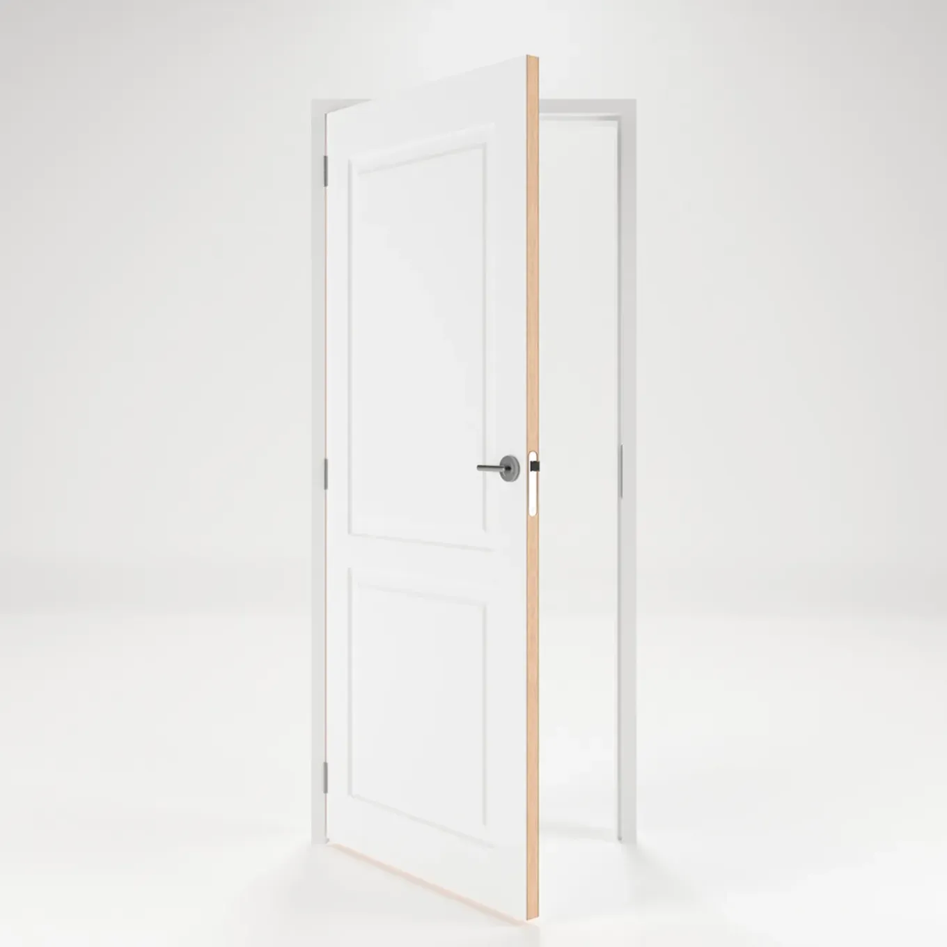 CanDo Deur-Kozijn Combinatie Panel 2A02 - Wit - Gegrond - Stomp - Links - 93x231,5cm - 56x90cm