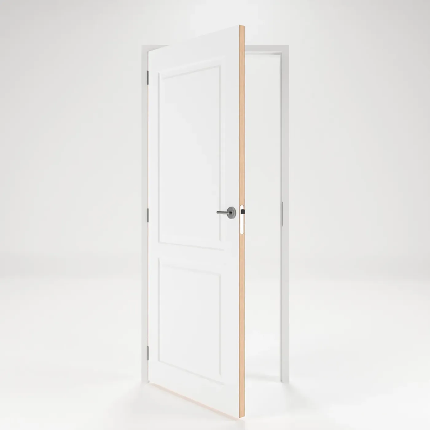 CanDo Deur-Kozijn Combinatie Panel 2A02 - Wit - Gegrond - Stomp - Links - 88x231,5cm - 56x90cm