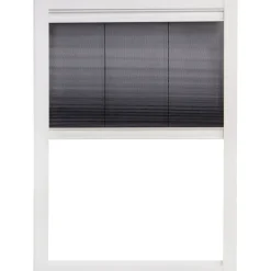 CanDo Duo-Plissé hor Dakraam Premium - 78x160cm - Wit