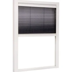 CanDo Duo-Plissé hor Dakraam Premium - 134x160cm - Wit