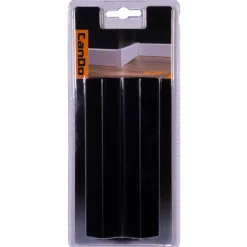CanDo Hoekstuk Plint - Zwart - Kunststof - 23,5cm - Multipack 2