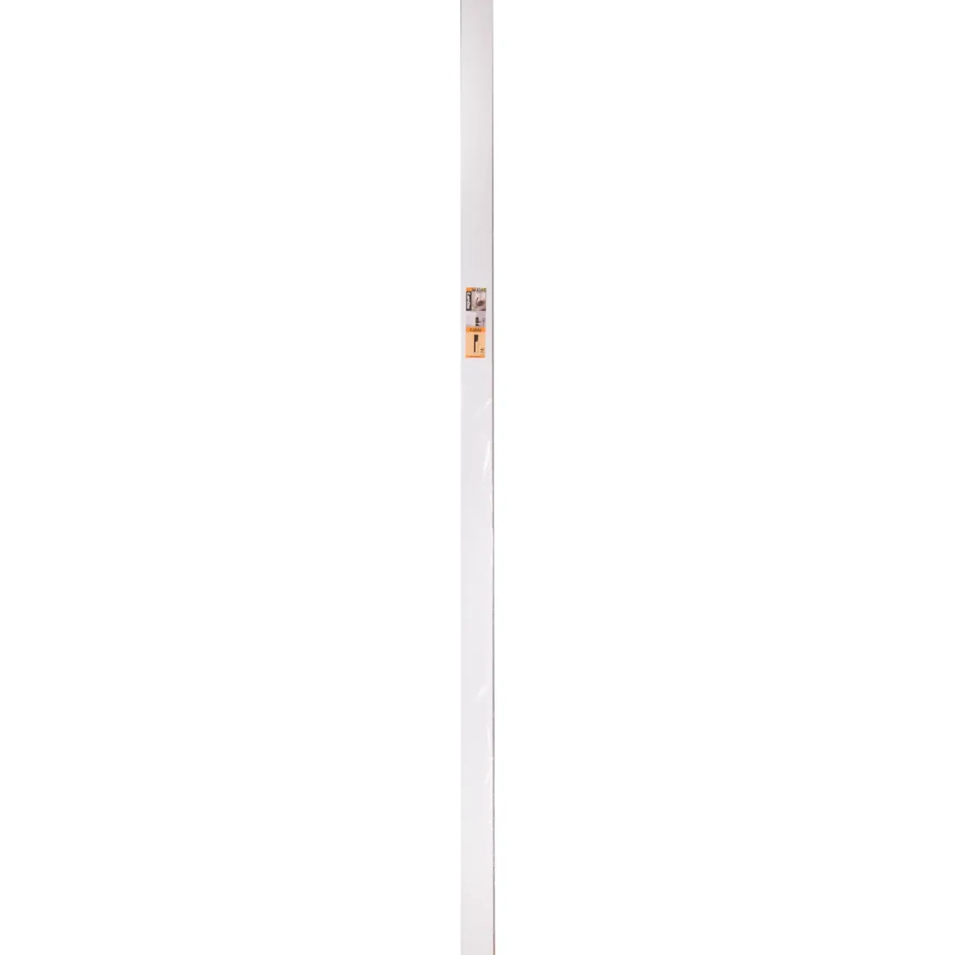 CanDo Kabelgootplint Cubic Wit - MDF - Folie - 240cm - 19x80mm