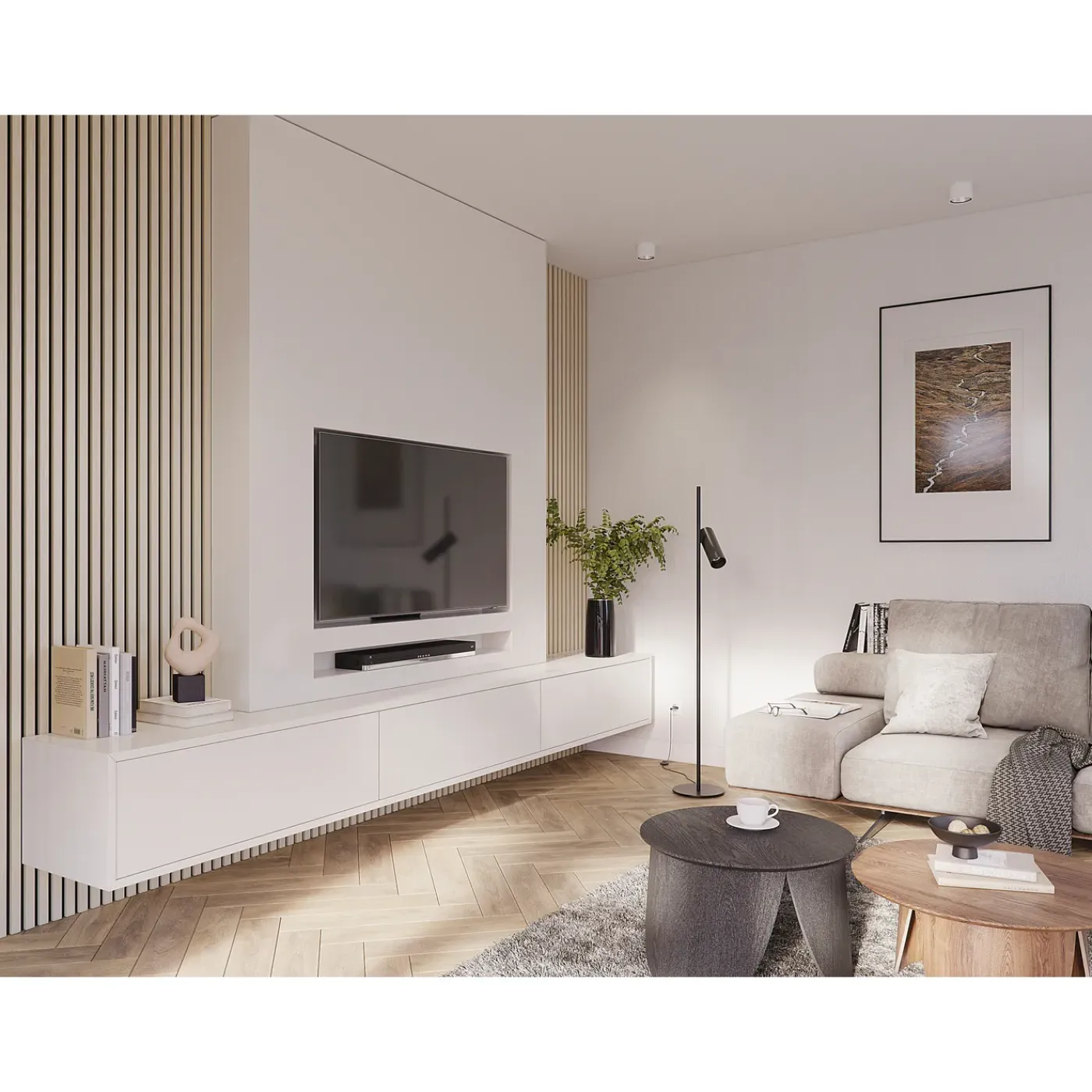 CanDo lattenwand Decowall Acoustic - Licht Eiken - 260x30cm - 2 stuks