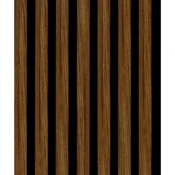 CanDo lattenwand Decowall Acoustic - Walnoot - 260x30cm - 2 stuks