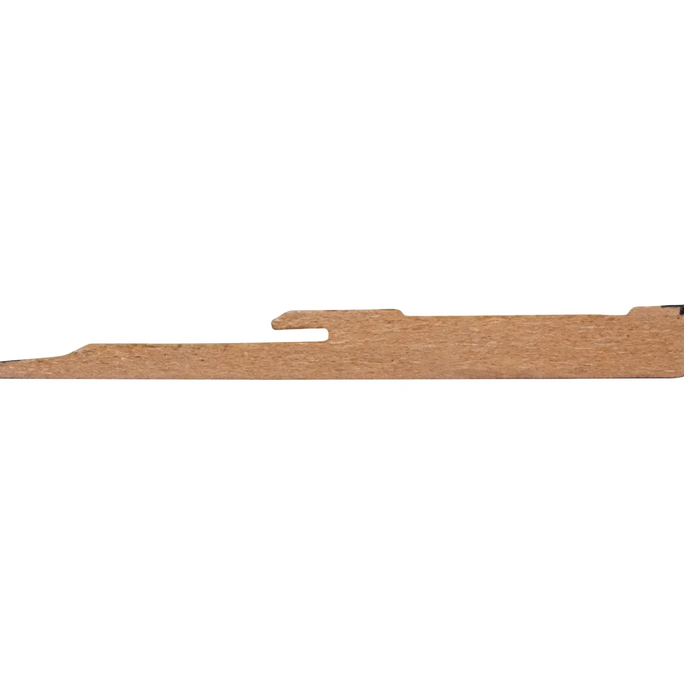 CanDo Muurplint Blok - Zwart - MDF - Folie - 240cm - 12x120mm