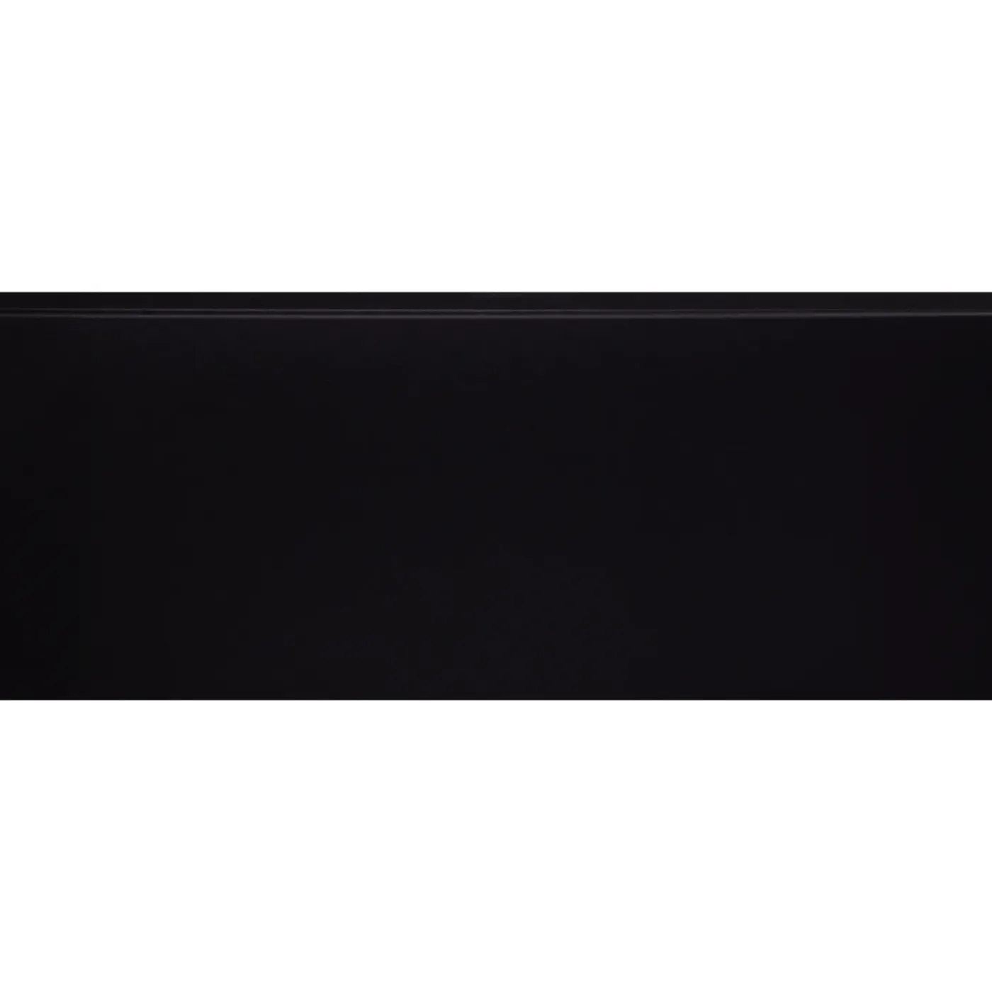 CanDo Muurplint Blok - Zwart - MDF - Folie - 240cm - 12x120mm