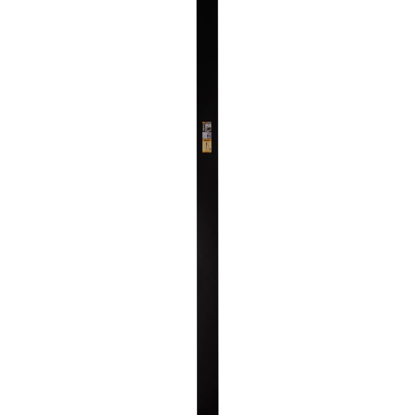 CanDo Muurplint Blok - Zwart - MDF - Folie - 240cm - 12x120mm