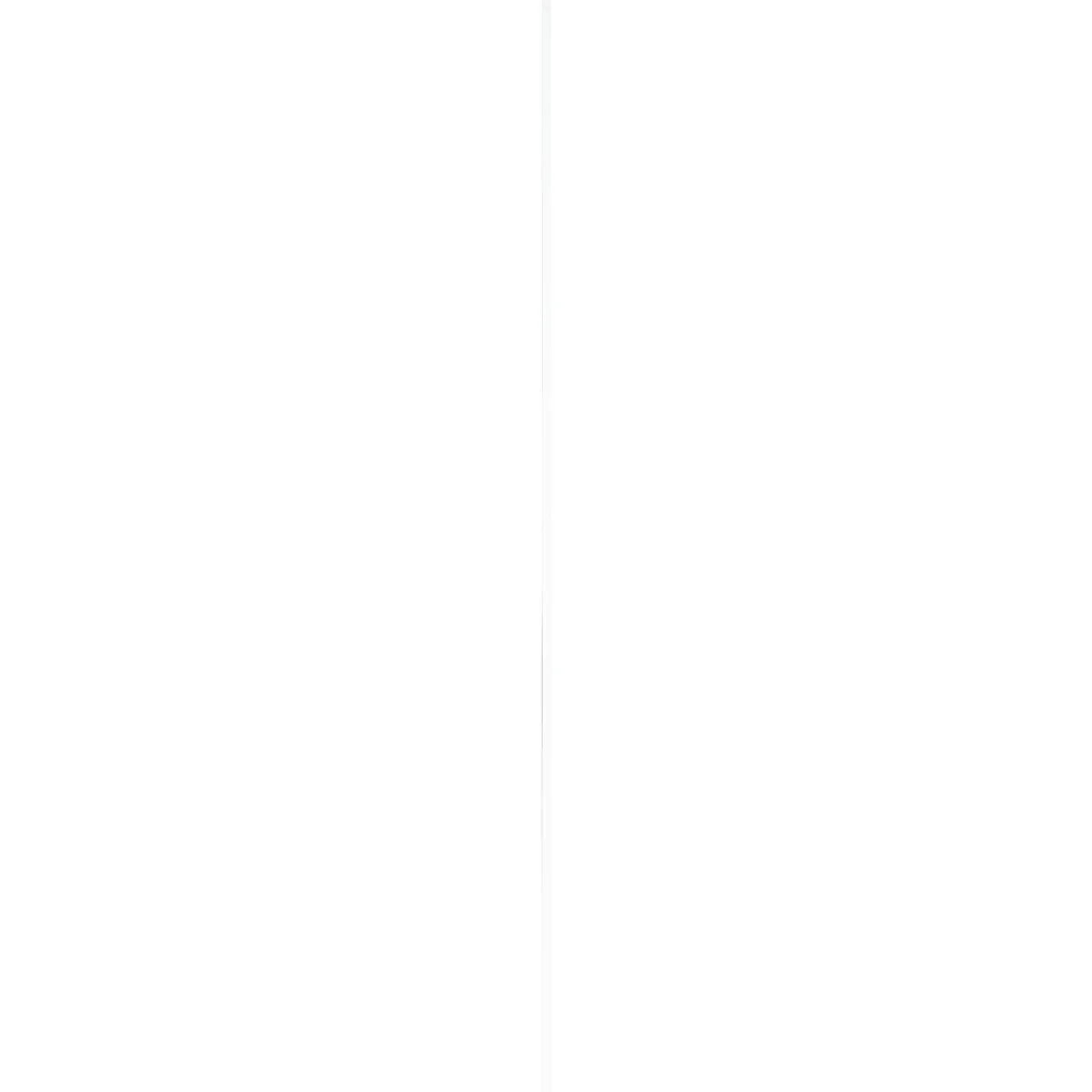 CanDo Muurplint Cubic - Wit - MDF - Folie - 240cm - 19x80mm