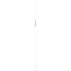 CanDo Muurplint Cubic - Wit - MDF - Folie - 240cm - 19x80mm