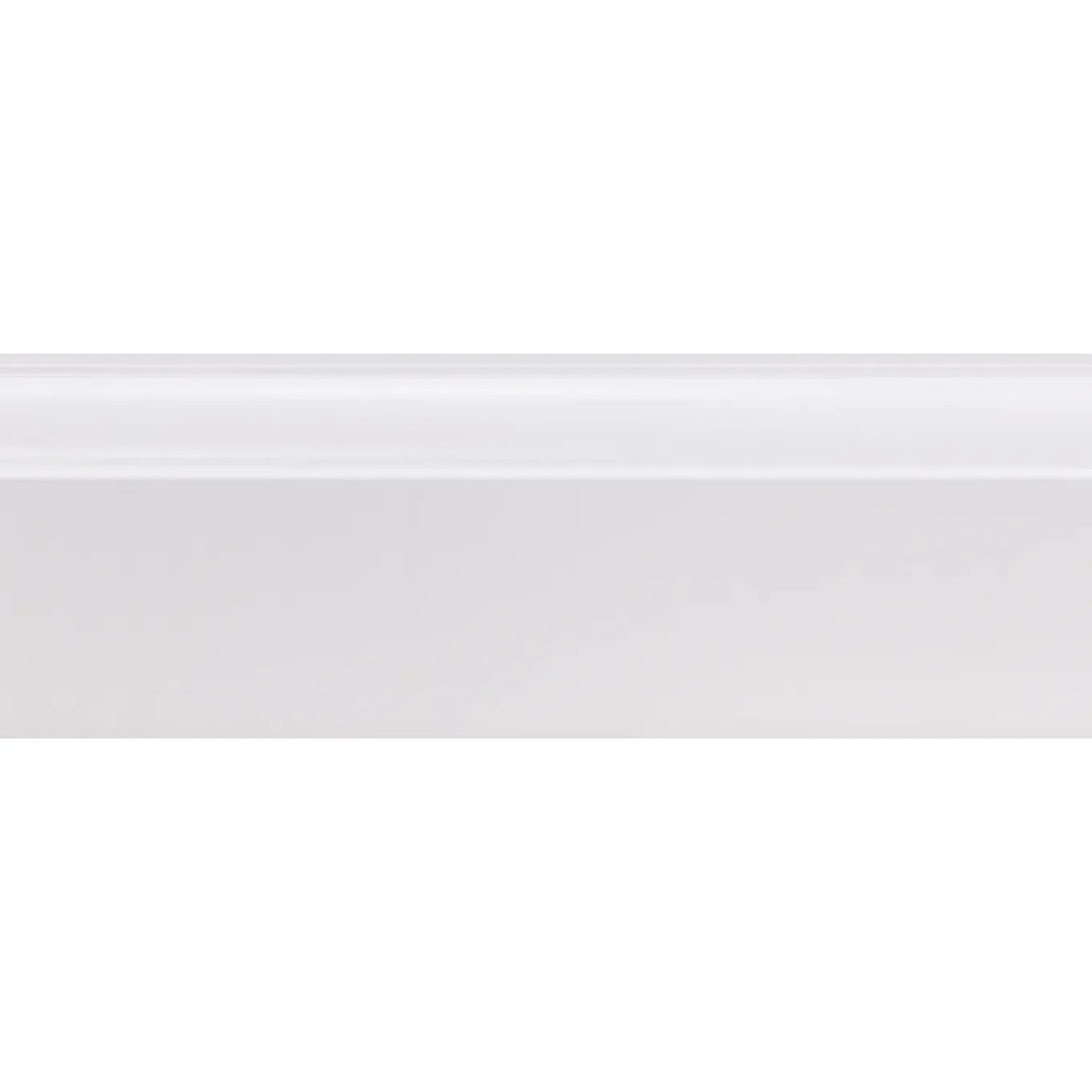 CanDo Muurplint Style - Helder Wit - MDF - Folie - 240cm - 19x80mm