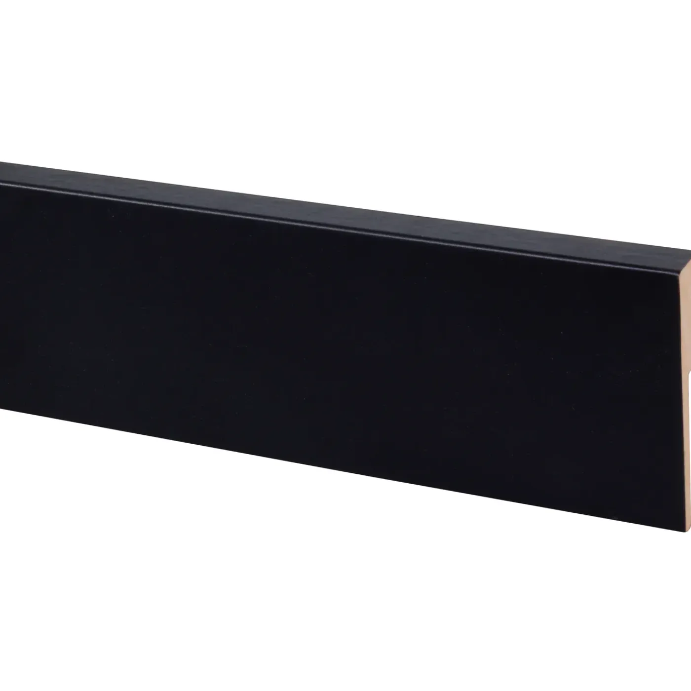 CanDo Overzetplint Cubic Zwart - MDF - Folie - 240cm - 18x100mm