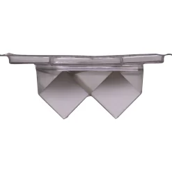 CanDo Plint Hoekstuk Wit - Kunststof - 23,5cm - 39x104mm
