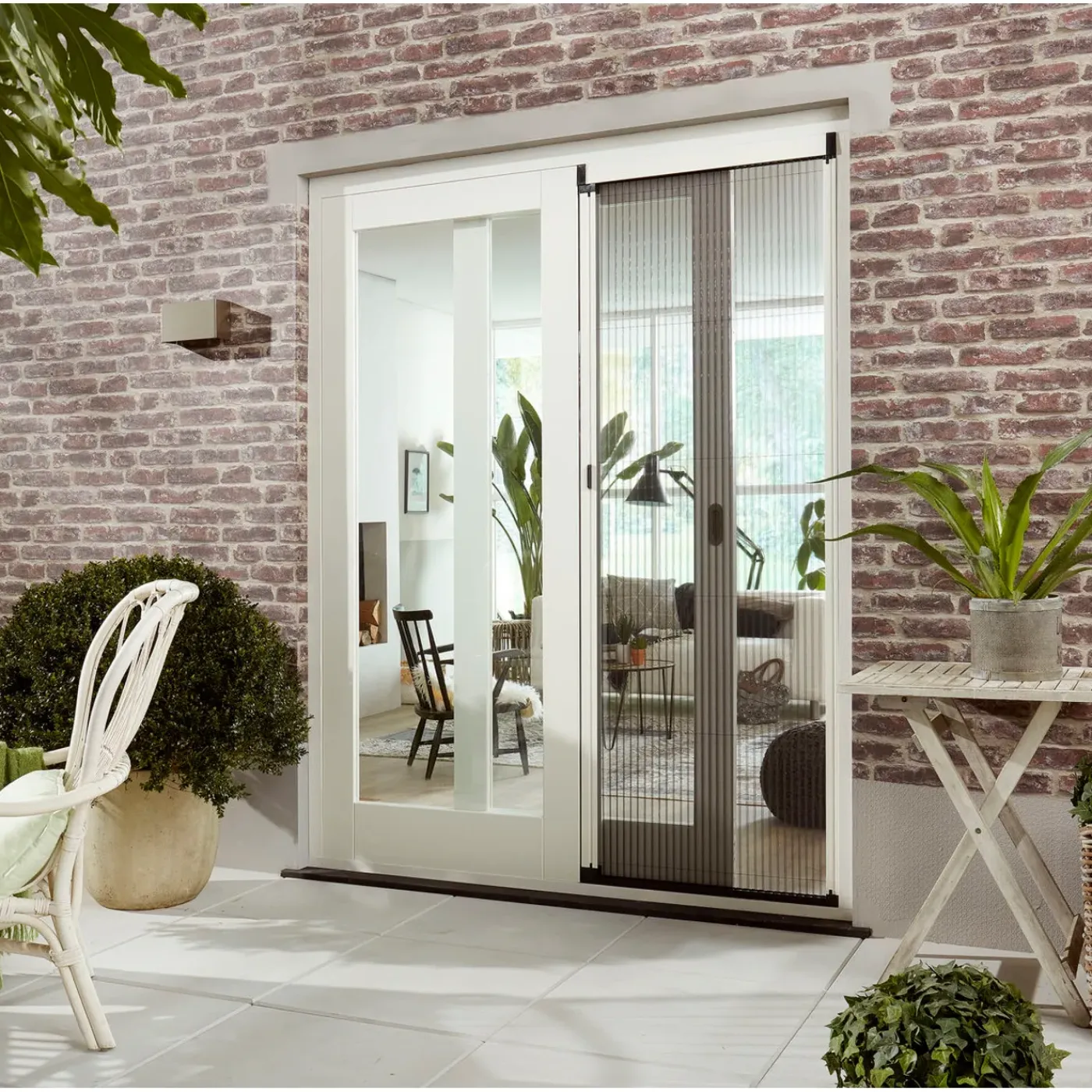 CanDo Plisséhordeur Premium - 96x209cm - Wit