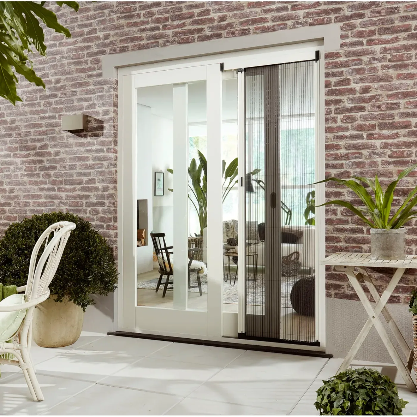 CanDo Plisséhordeur Premium - 96x209cm - Wit