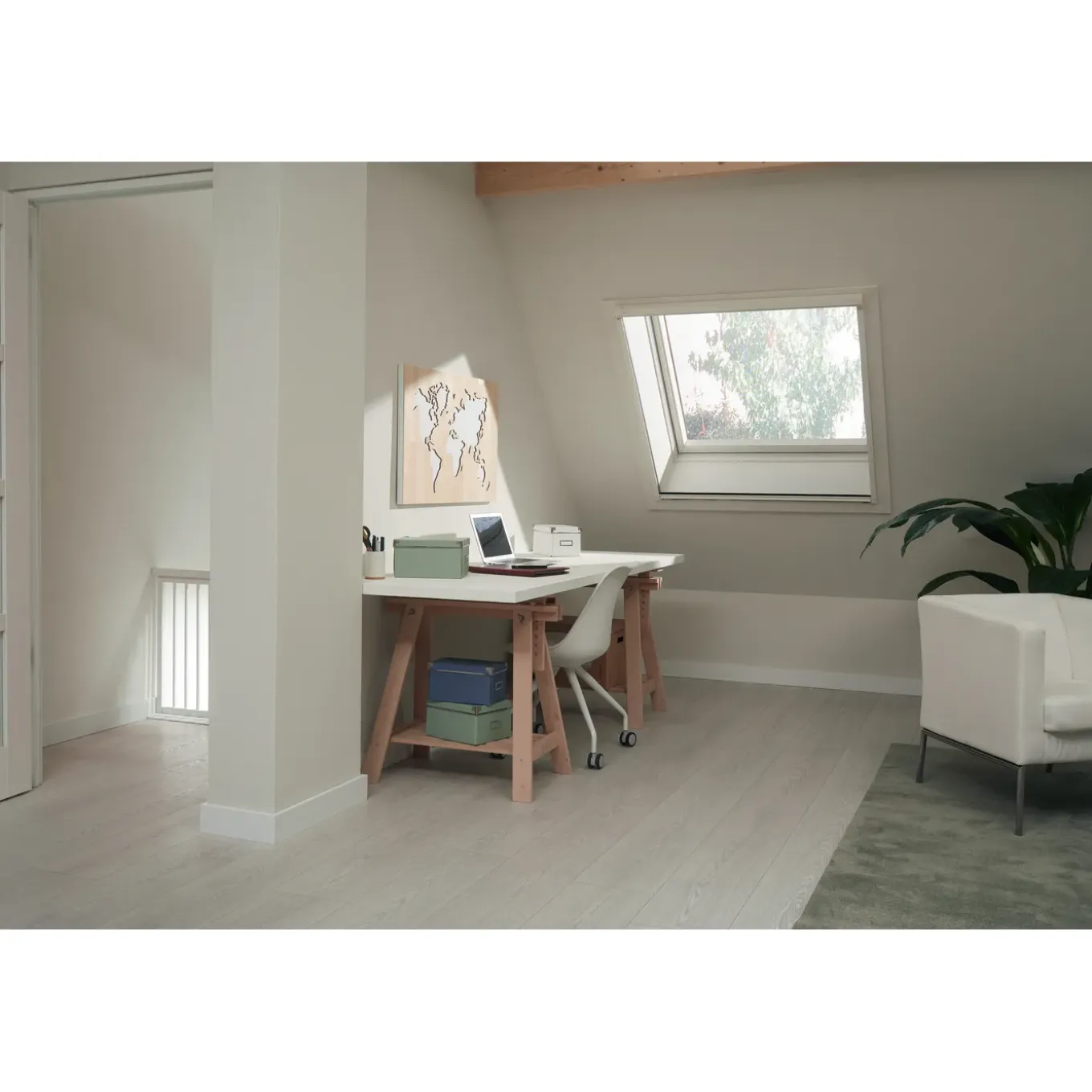 CanDo Rolhor Raam Comfort - 103x155cm - Wit