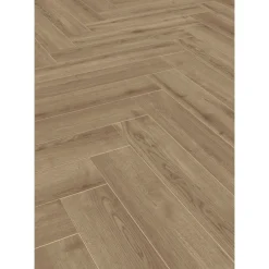 CanDo Visgraat Laminaat Herringbone - Warmgrijs Eiken - 4-zijdige V-groef - 8mm - 1,238m²