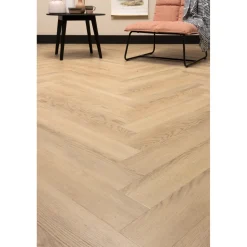 CanDo Visgraat PVC Vloer Click de Luxe - Licht Eiken - 4-zijdige Micro V-groef - 7mm - 2,070m²