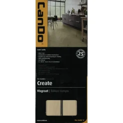 CanDo Visgraat PVC Vloer Create - Klassiek Eiken - 4-zijdige Micro V-groef - 5mm - 1,875m²