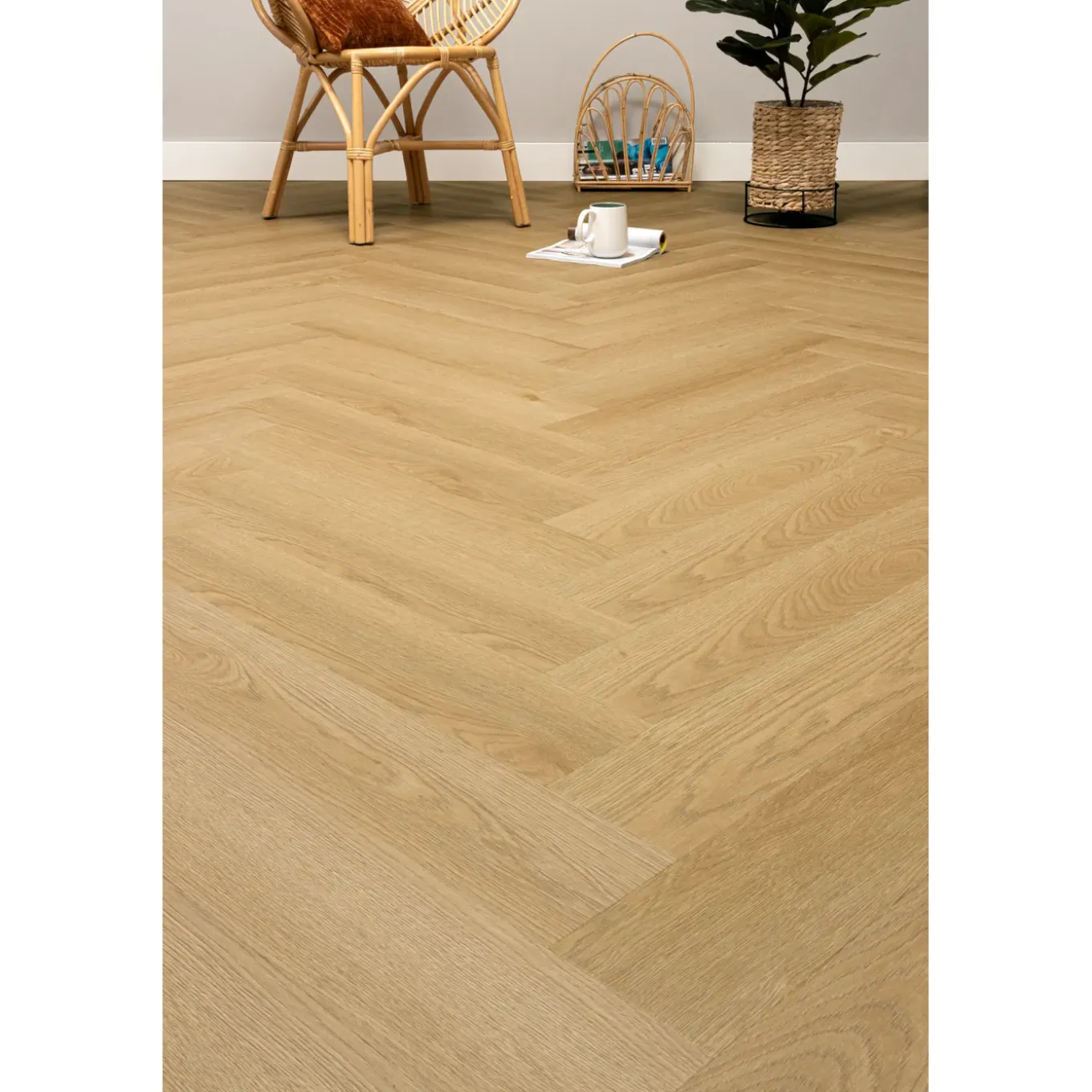 CanDo Visgraat PVC Vloer Feel - Skandinavisch Eiken - 4-zijdige Micro V-groef - 1,815m²