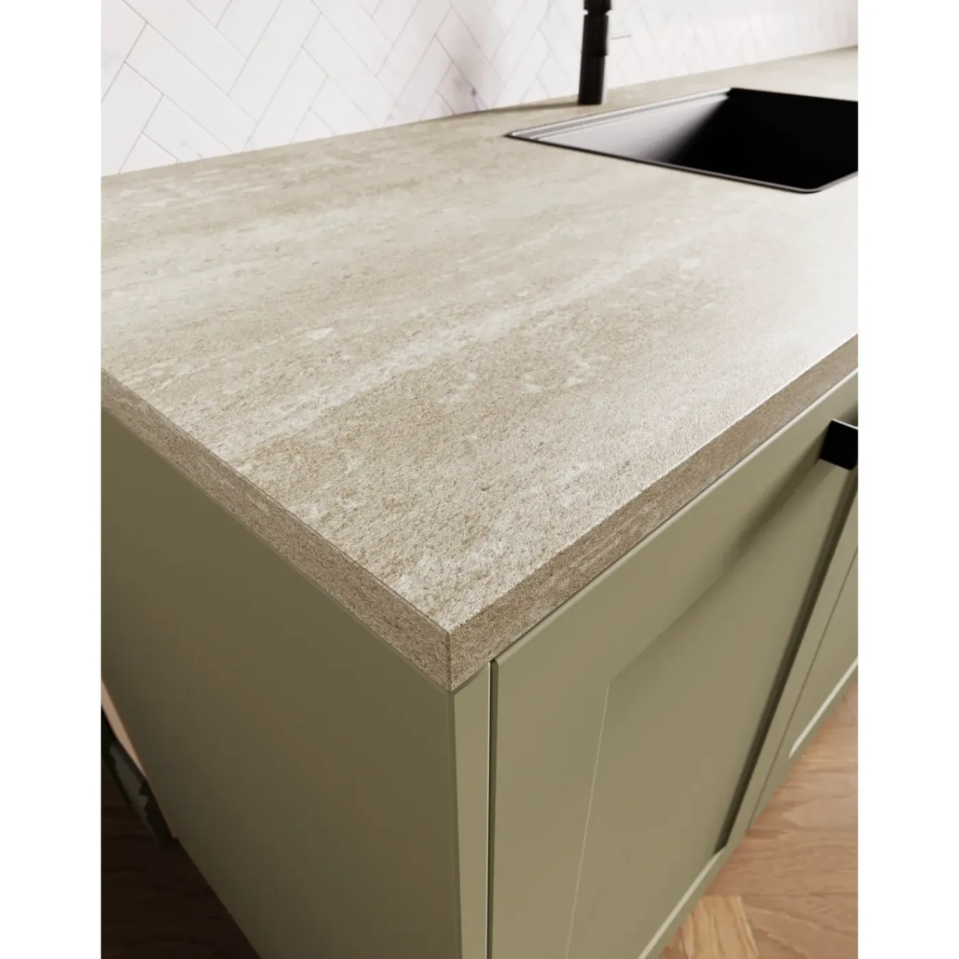 CanDo - Werkblad - Aanrechtblad - Beige - 302x63,5x2,8cm