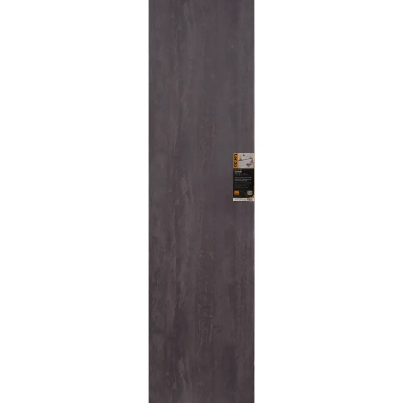 Cando - Werkblad - Aanrechtblad - Staalgrijs - Met waterkering - 302x60x2,8cm