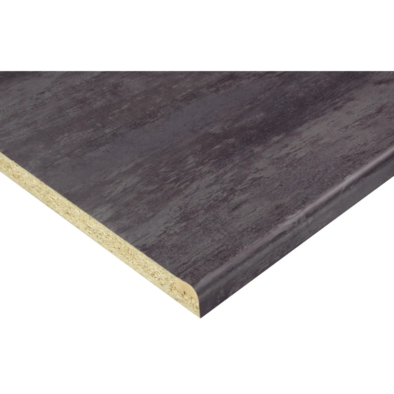 Cando - Werkblad - Aanrechtblad - Staalgrijs - Met waterkering - 302x60x2,8cm