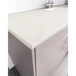 Cando - Werkblad - Aanrechtblad - Beton lichtgrijs - 302x60x2,8cm