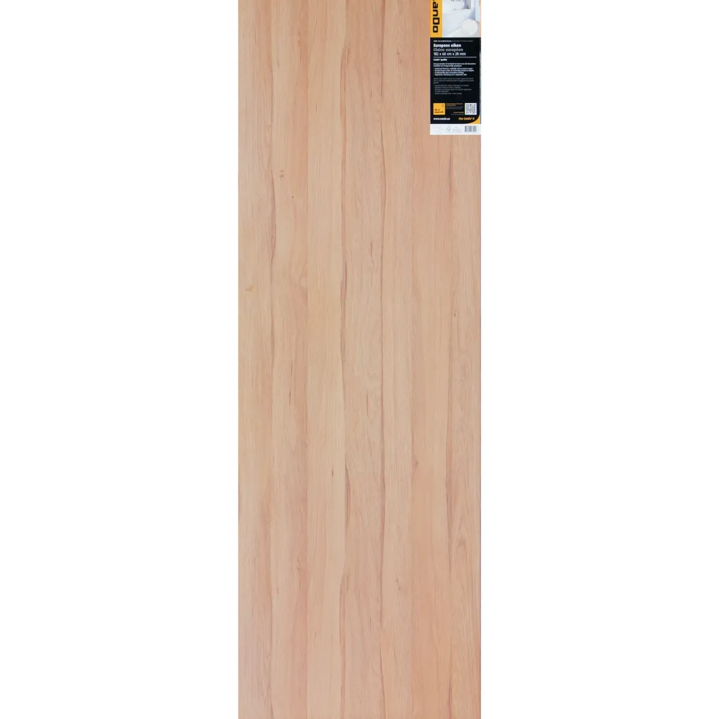CanDo - Werkblad - Aanrechtblad - Eiken - 182x60x2,8cm