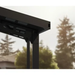 Canopia Carport Sydney dubbel boog zwart 572x586cm