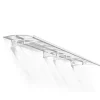 Canopia deurluifel Bordeaux wit 447x139x33cm