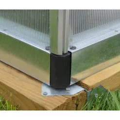 Canopia Tuinkas Bella 8x32 - Polycarbonaat 6mm - Zilver - 244x964x218cm